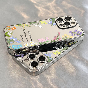 多色花朵适用OPPOReno15141312手机壳镜面K12sK13Turbo软边FindX9Pro/X8S+A6学生A1A2A3A5活力版a58a93a96a97