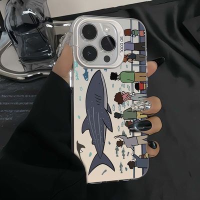 海洋馆小新一家适用iQOOZ10Turbo+Z9Z8xZ7手机壳彩银磨砂iQOONeo11109SPro+87竞速版6SE爱酷iQOO15131211学生