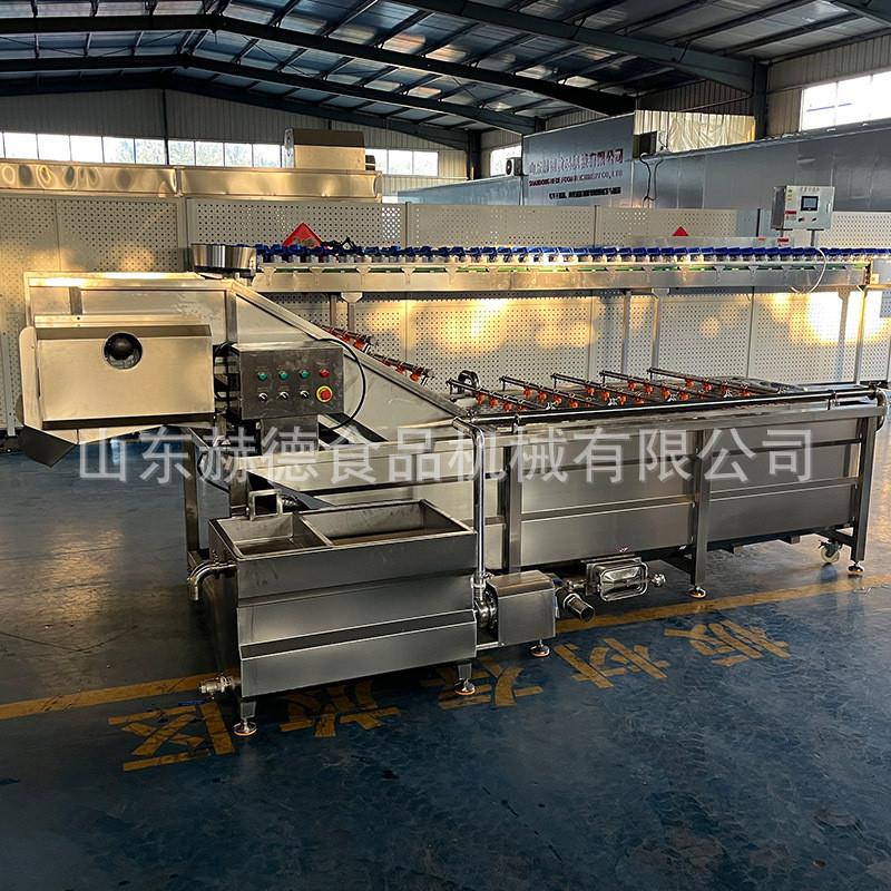 多功能山楂护色漂烫机 速冻山楂流水线 大蒜清洗去皮流水线