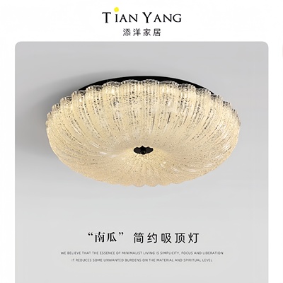 意式极简卧室吸顶灯设计师新款