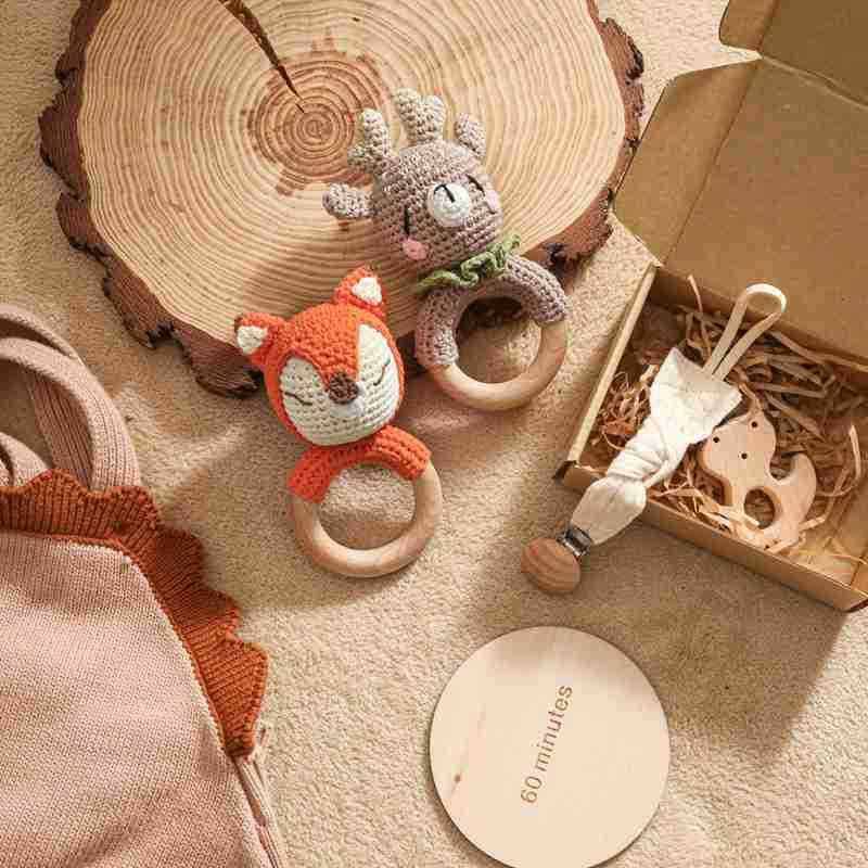 新生儿洗浴套装婴幼儿安抚摇铃套装组合动物钩针摇铃奶嘴链套装,玩具/童车/益智/积木/模型,其它早教玩具类,淘宝优惠券,粉丝福利购,淘宝优惠卷