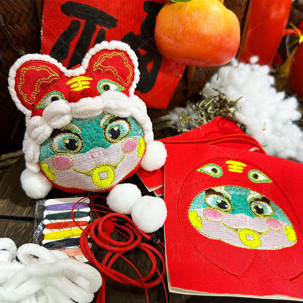 梵椿2025乙巳蛇年香囊刺绣腾蛇香包荷包青蛇手工diy材料包端午节,居家日用,香包/香囊,淘宝优惠券,粉丝福利购,淘宝优惠卷