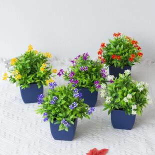仿真花绿植小摆件室内客厅家居人造塑料假花盆景装饰花卉盆栽摆设