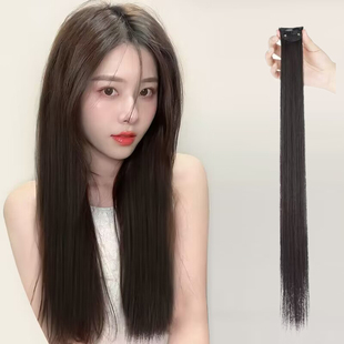 假发片单卡接发片无痕隐形接发女自己接头发小片式单卡接发片直发