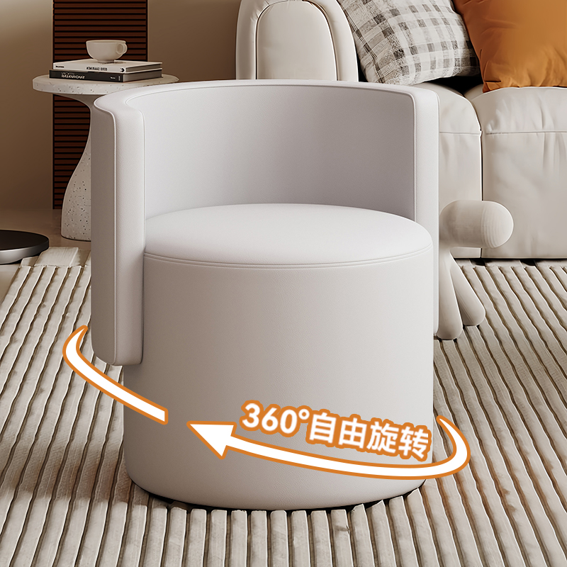 可旋转圆凳ins奶油风轻奢梳妆凳