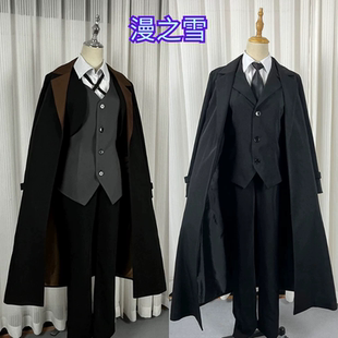 文豪野犬中原中也cos服太宰治黑时宰cosplay服装女常服全套送帽子
