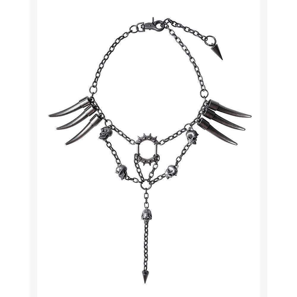 thumbnail for Original hand-made punk wasteland style tribal heavy industry vintage distressed necklace