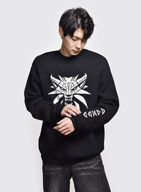 巫师白狼针织毛衣 INSERT COIN CDPR巫师系列游戏周边正版授权