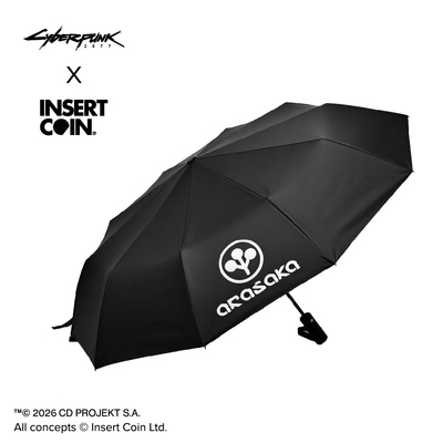 赛博朋克2077荒坂雨伞 INSERT COIN CDPR联名游戏周边正版授权