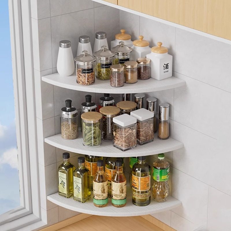 厨房墙上置物架多功能收纳柜锅架碗柜收纳柜调料品墙角多层收纳架,厨房/烹饪用具,厨房置物架/置物柜/角架,淘宝优惠券,粉丝福利购,淘宝优惠卷
