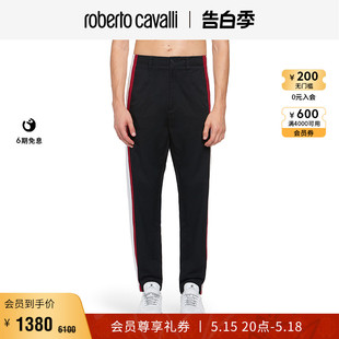 简约梭织休闲运动裤 RC男士 子 Roberto 裤 Cavalli