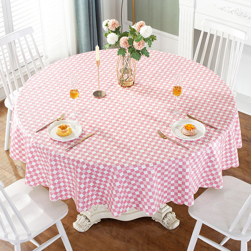 加厚圆桌桌布防水防烫防油免洗pvc圆形桌垫塑料家用台布餐桌布艺,居家布艺,桌布,淘宝优惠券,粉丝福利购,淘宝优惠卷