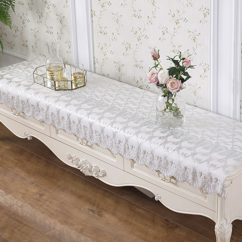 防水免洗长条桌台布PVC家用