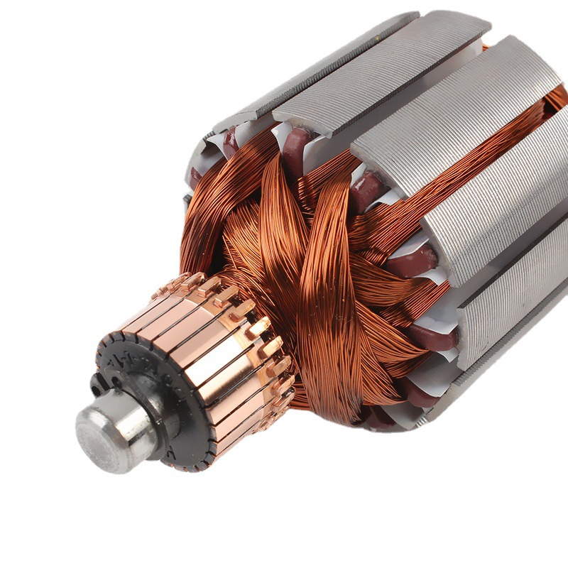 多规格电机转子 纯铜线圈转子 30w有刷直流电动机转子