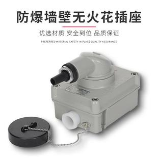 EX防爆墙壁开关插座明装 10A 86型五孔220V 单开工业明装