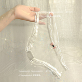 透视女士低腰提臀三角裤 瑶瑶闺蜜诱惑透明网纱内裤 女性感网红爆款