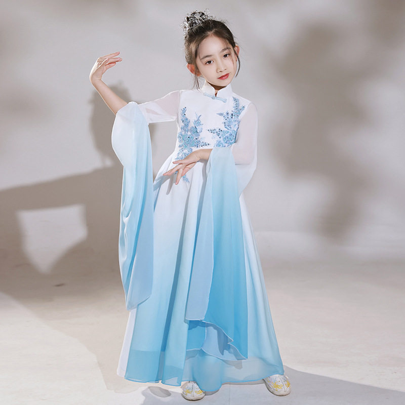 女童汉服2026夏季中国风古筝仙气