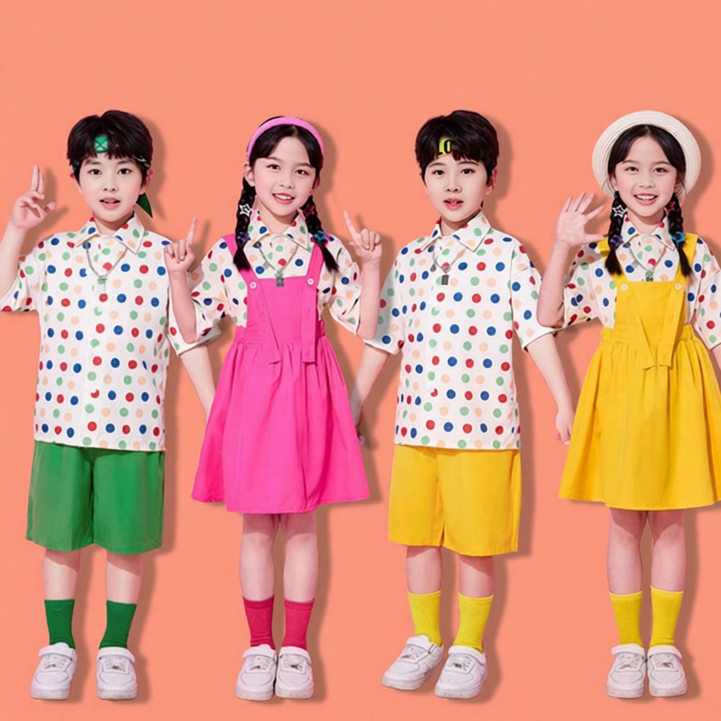 六一儿童表演服幼儿园演出服合唱