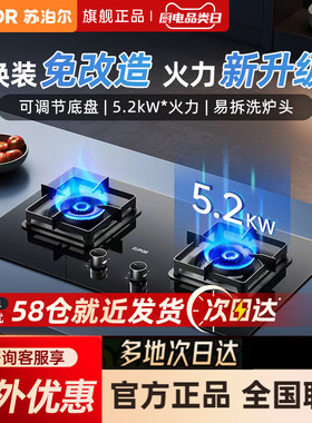 苏泊尔MB17S猛火燃气灶煤气灶家用双灶天然气燃气灶MB16SMS33S