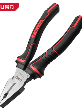 deli得力DL100108G工业级日式省力钢丝钳8寸高寿命(红)(把)