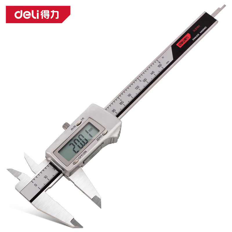 得力工具 专业级高精度锡合金电子数显游标卡尺 DL311150 200 300