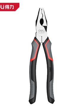 deli得力DL100107日式钢丝钳7寸省力型高寿命铬钒钢(红)(把)