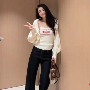 深冬季女装2026新款超火韩式穿搭配一整套巨好看的独特漂亮三件套