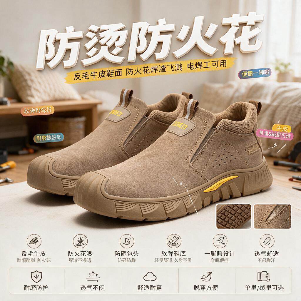 男士劳保安全鞋鞋男款电焊工专用老保夏季透气防砸防刺穿防烫耐火
