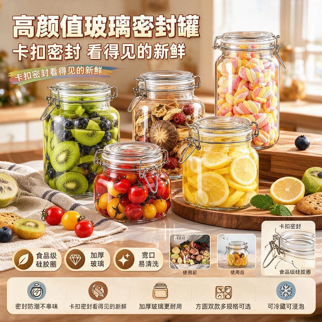 腌酸菜专用桶玻璃密封罐食品级泡酒瓶泡菜坛子腌咸菜黄桃罐头容器