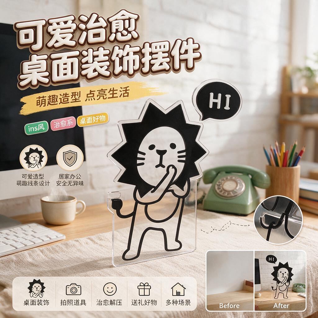 电脑旁边便利贴留言板备忘录办公室桌面屏幕边框显示器侧边夹透明架待办事项标签记事粘贴板提示便签支架可爱