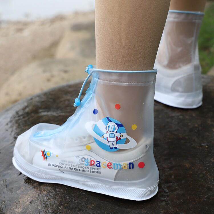 儿童雨鞋套防水防滑男童女童防雨脚套宝宝小学生加厚耐磨高筒雨靴