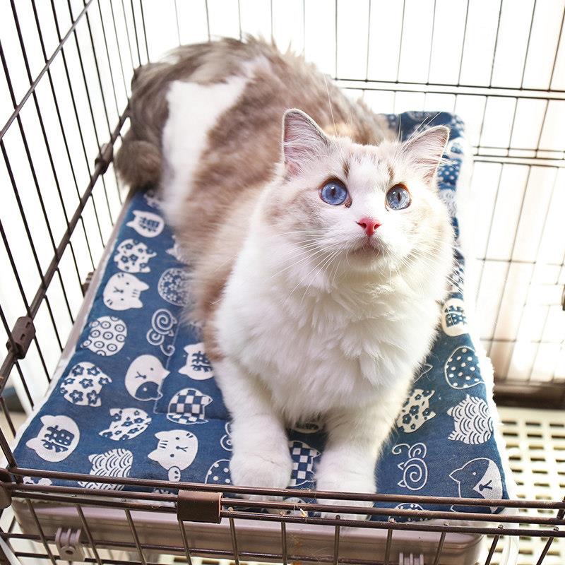 猫垫子夏天凉席猫笼平台垫睡觉用猫咪宠物笼子里不粘毛狗睡垫夏季