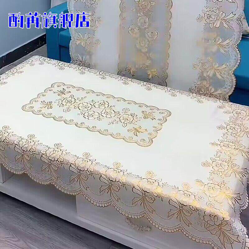 PVC塑料桌布欧式印花防水防油免洗防烫长方形餐桌垫客厅茶几台布