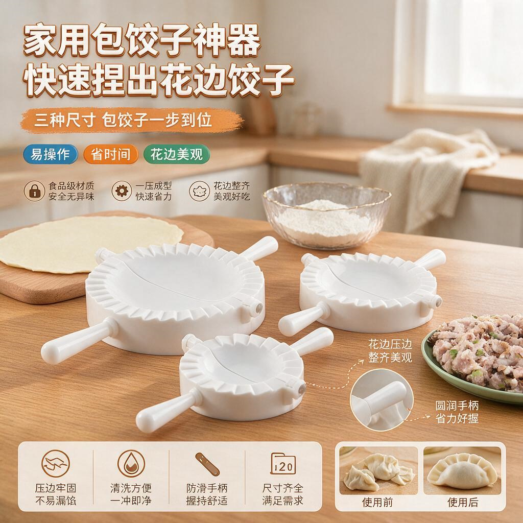 家用大中小号包饺子神器包饺子器套装厨房捏饺子夹做水饺模具