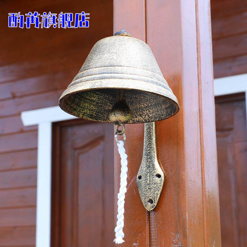 包邮超大号复古铸铁门铃铛｜法式