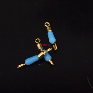 开口八字小配件装备线子线夹硅胶防缠垂钓快速连接器渔具环子钓鱼