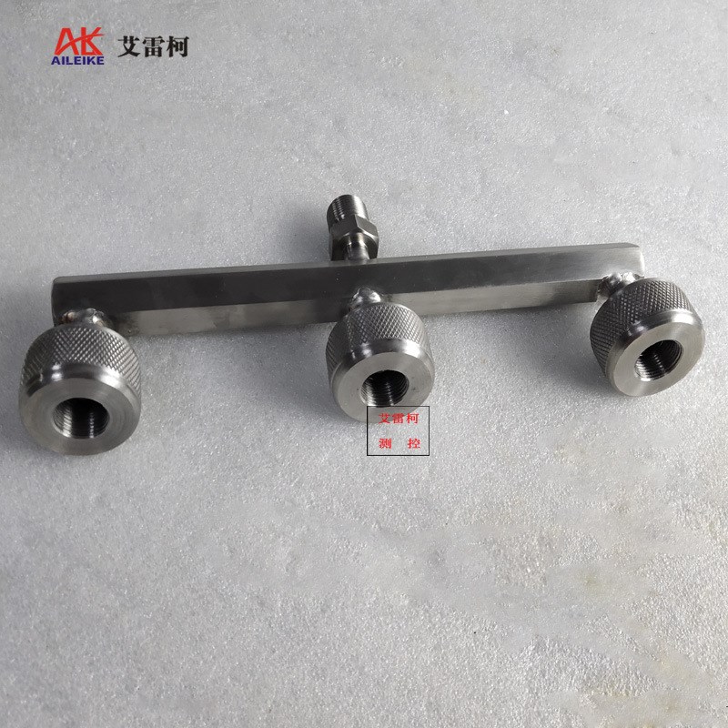 一转三快拧接头多接口活动快速三通螺纹转压力表校验台