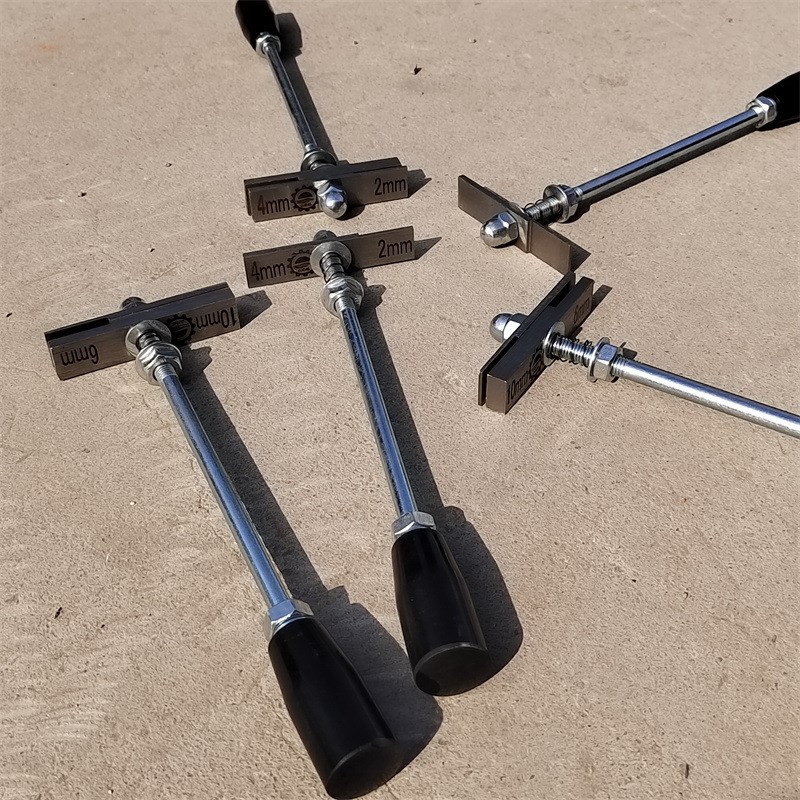 道岔密贴检测锤两片检测片2mm4mm6mm10mm密贴道岔测量锤