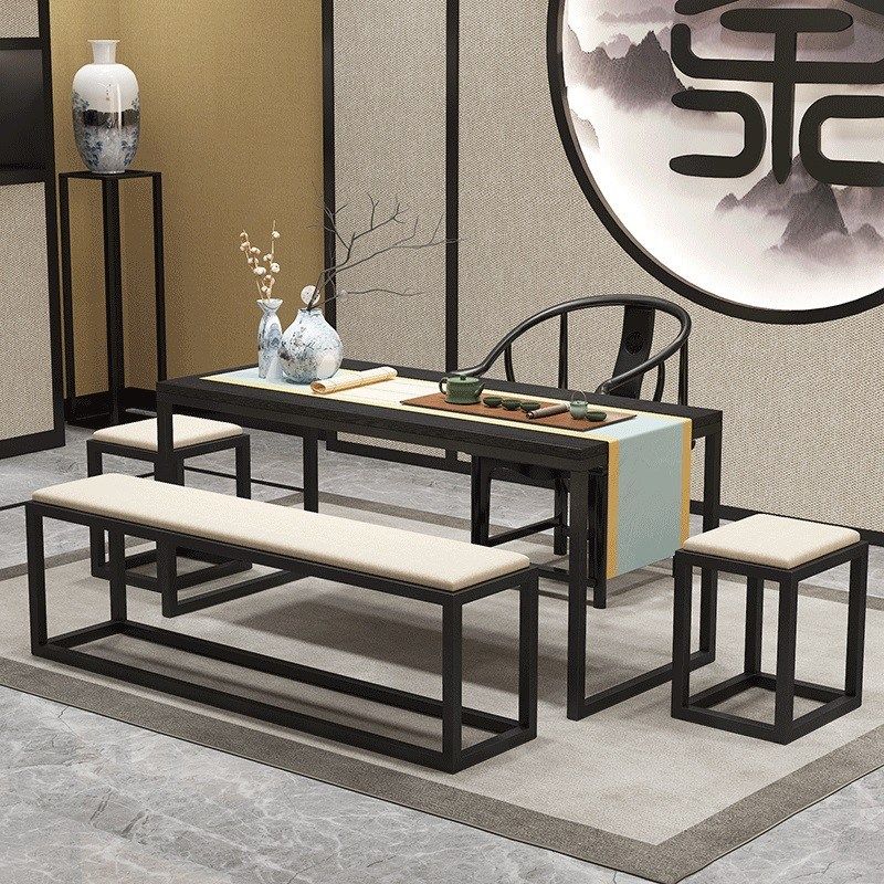 新中式实木功夫茶桌 酒店办公室接待大板茶桌家用简约禅意茶台桌,住宅家具,茶几,淘宝优惠券,粉丝福利购,淘宝优惠卷