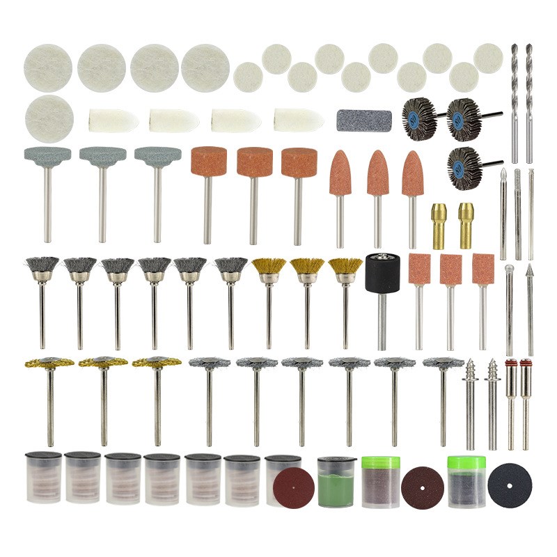 跨境热销 351件套电磨配件盒装组合 打磨抛光多功能电磨机配件