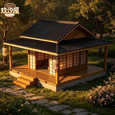 唐宋风中式日式定制户外禅房木屋