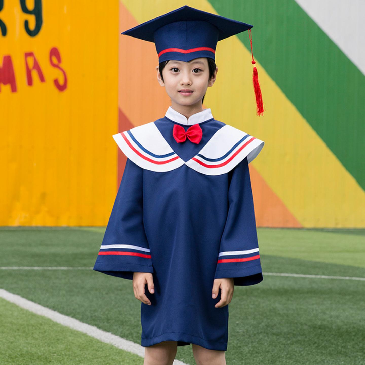 幼儿园学士服儿童博士服帽毕业照