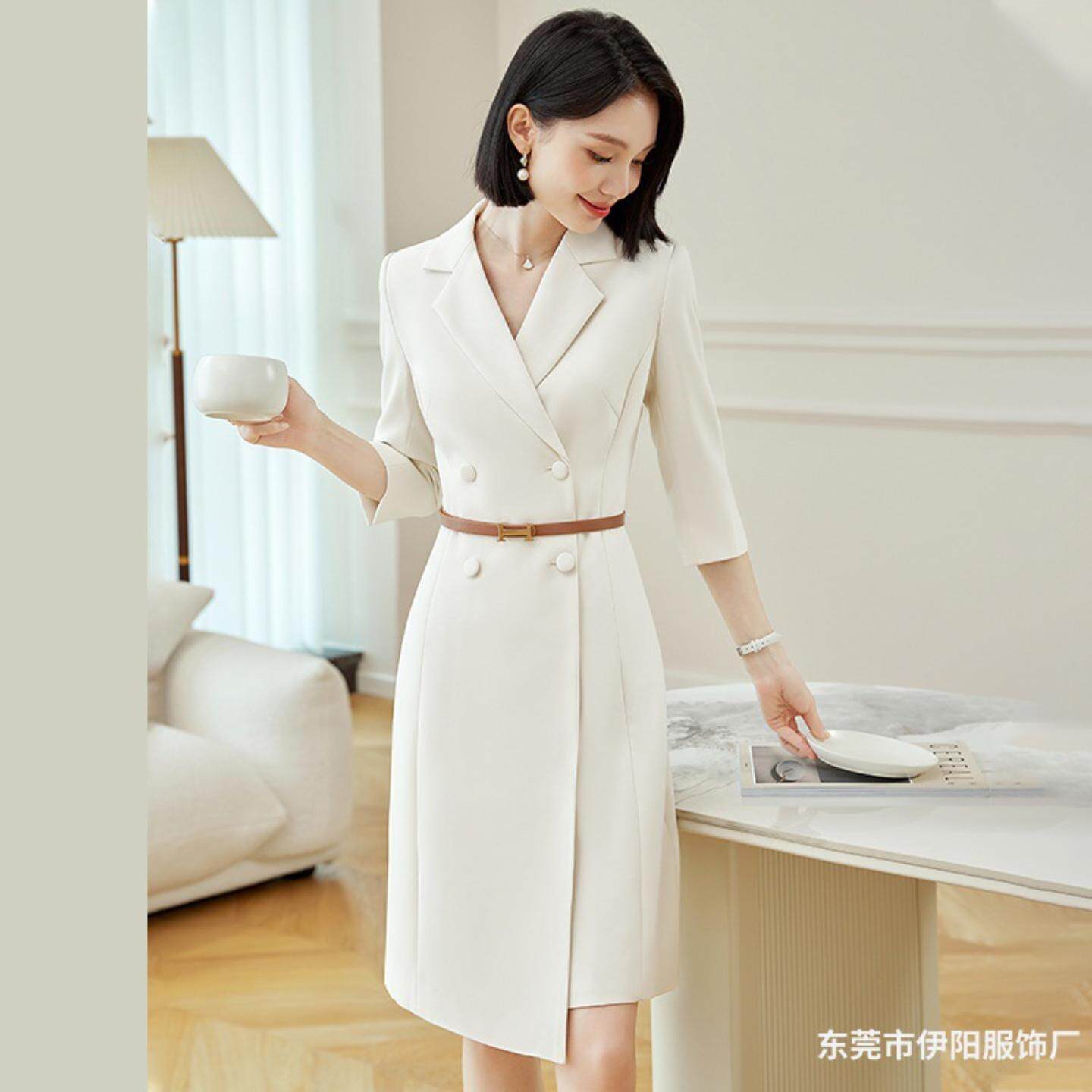 高端西装连衣裙女早秋新款职业正装气质女神范高级感职场通勤穿搭