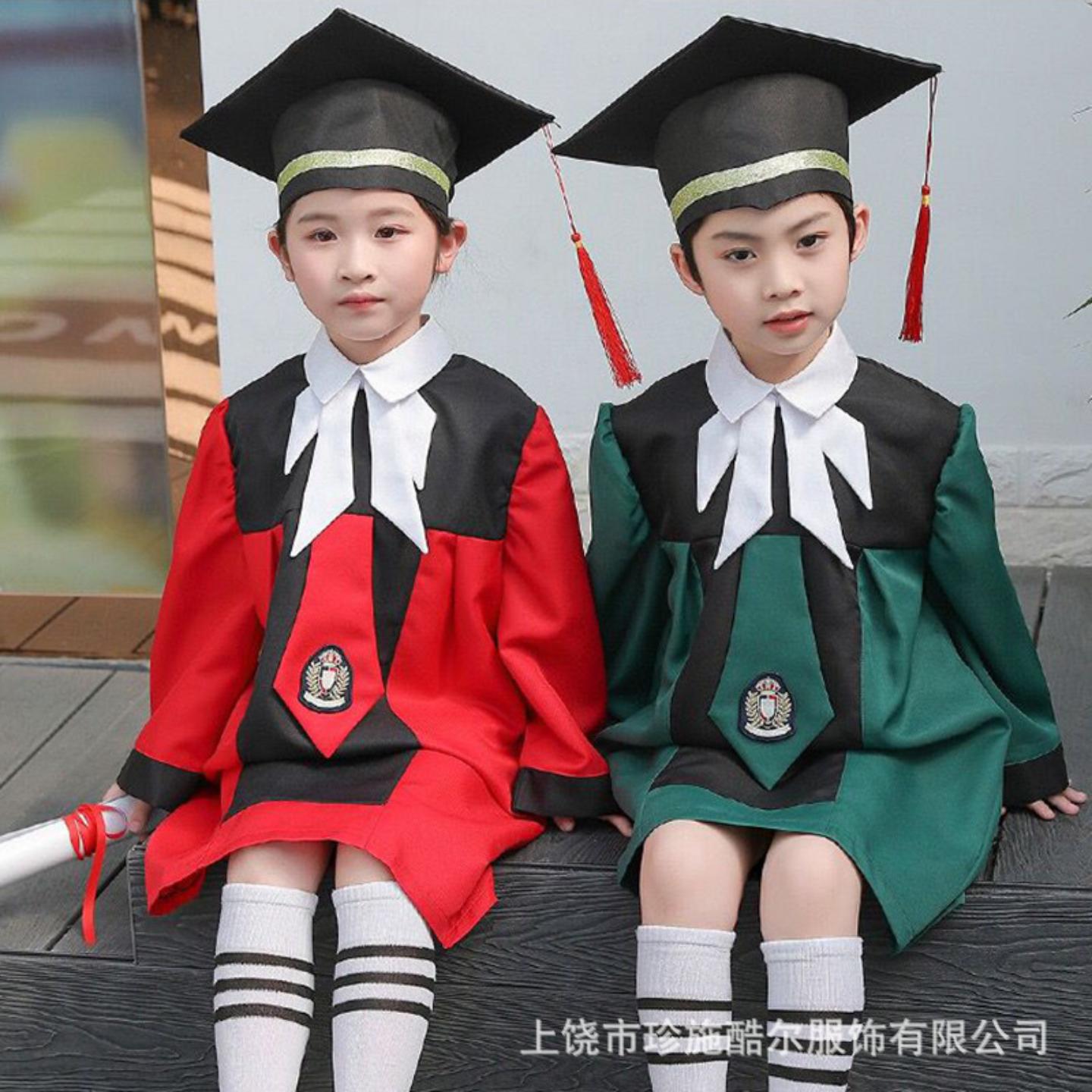儿童博士服幼儿园学士服博士帽