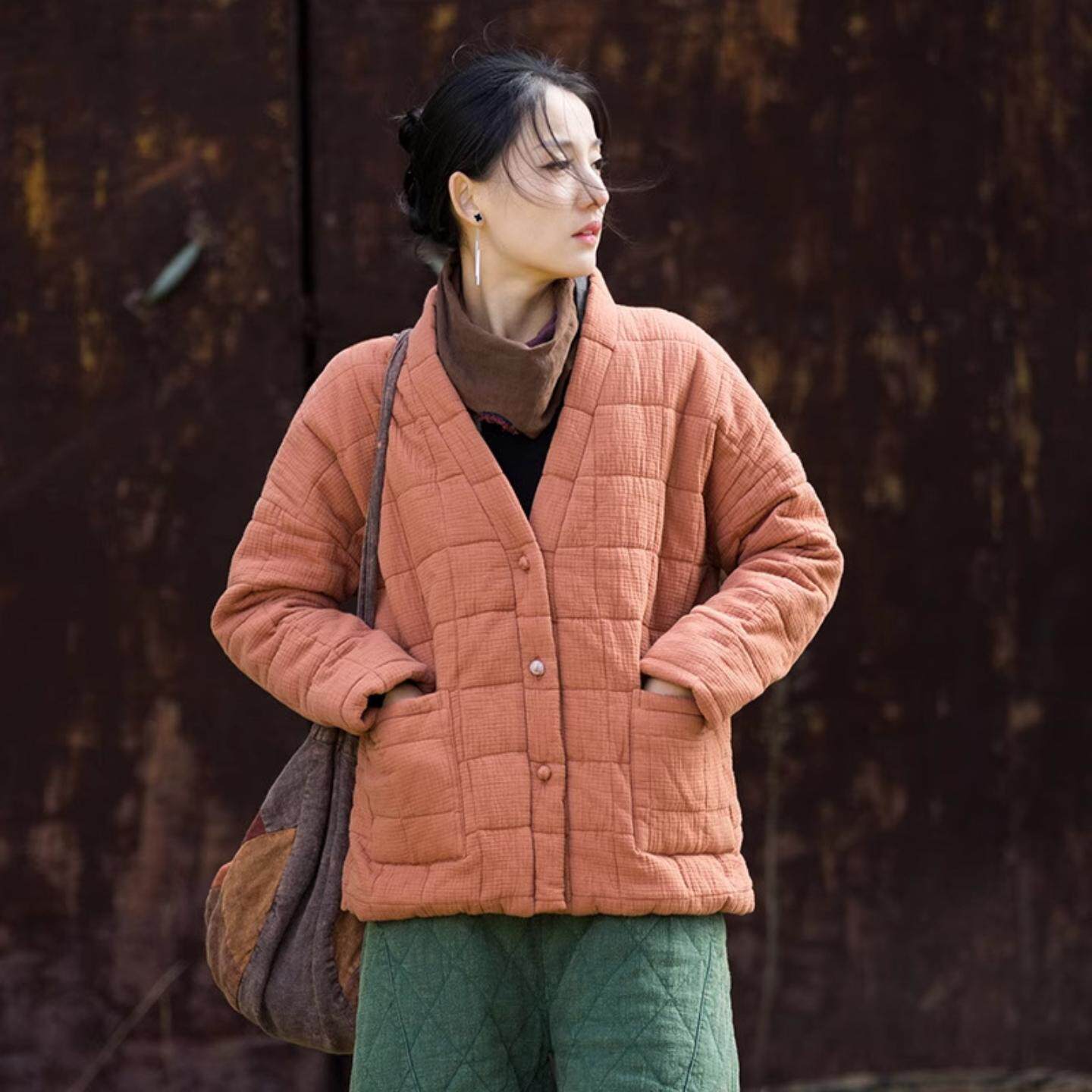 禅修居士服女款秋冬禅意佛系女装