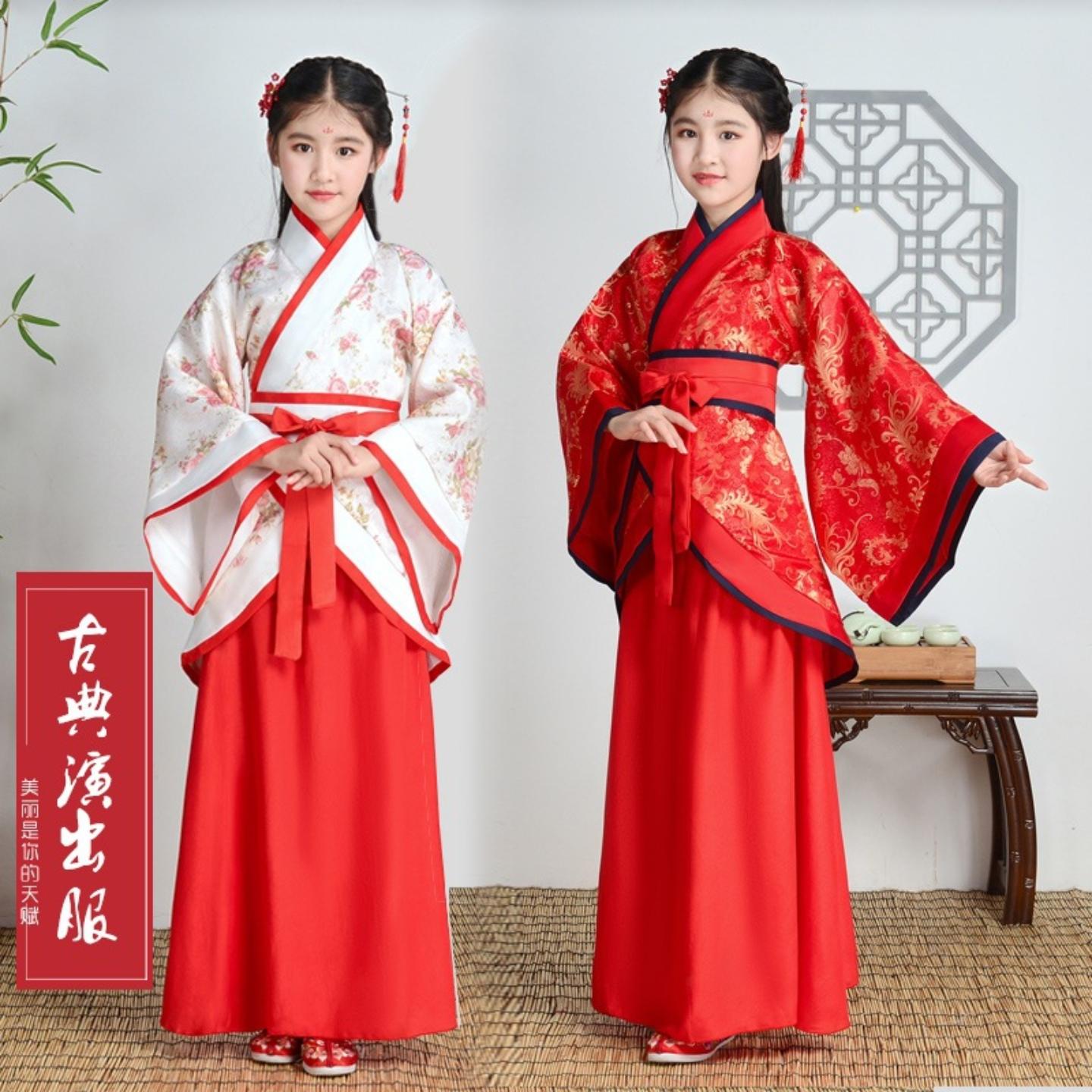 六一儿童古装唐装女童仙女装