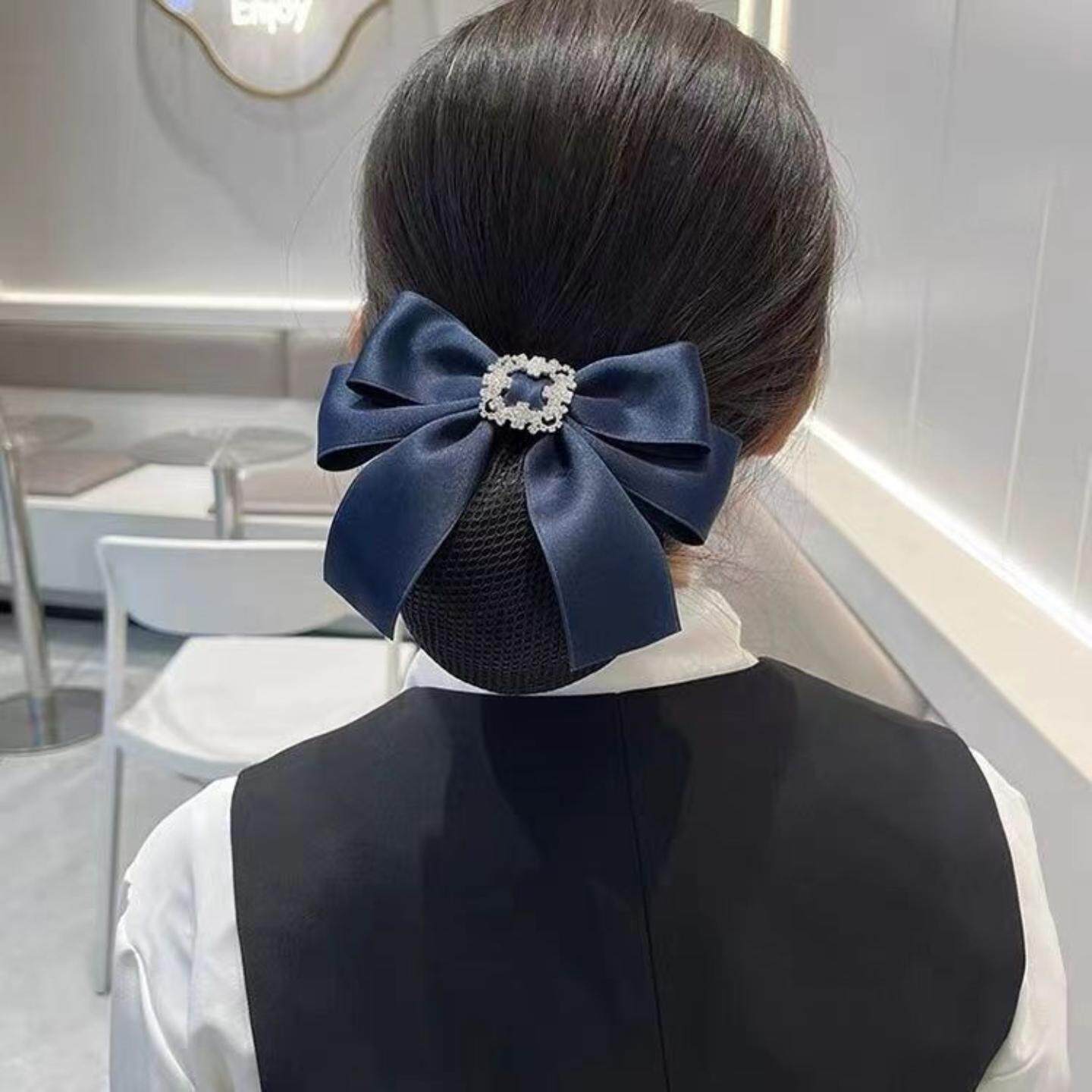 头花女网兜护士工作发网空姐职业