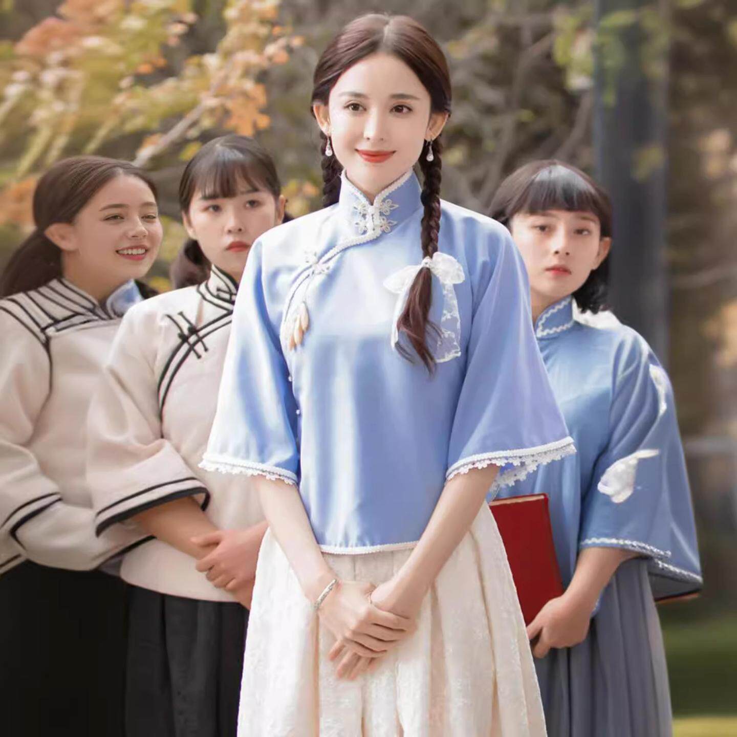 青年装民国女古装五四学生装
