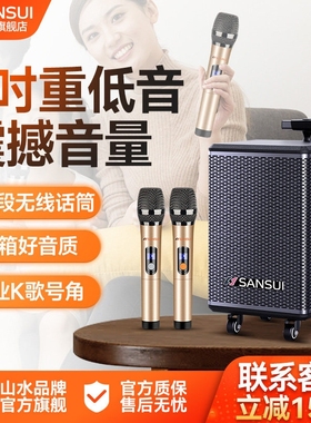 山水TE06户外广场舞音响蓝牙音箱跳舞大功率重低音移动便携式唱歌