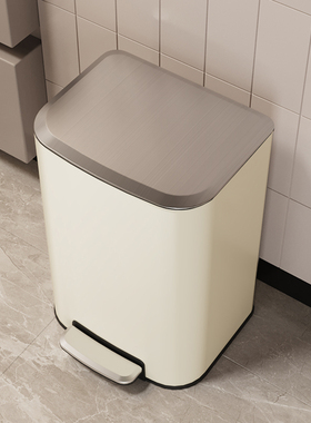 JF厨房垃圾桶家用大号大容量客厅卫生间不锈钢高档颜值2025新款